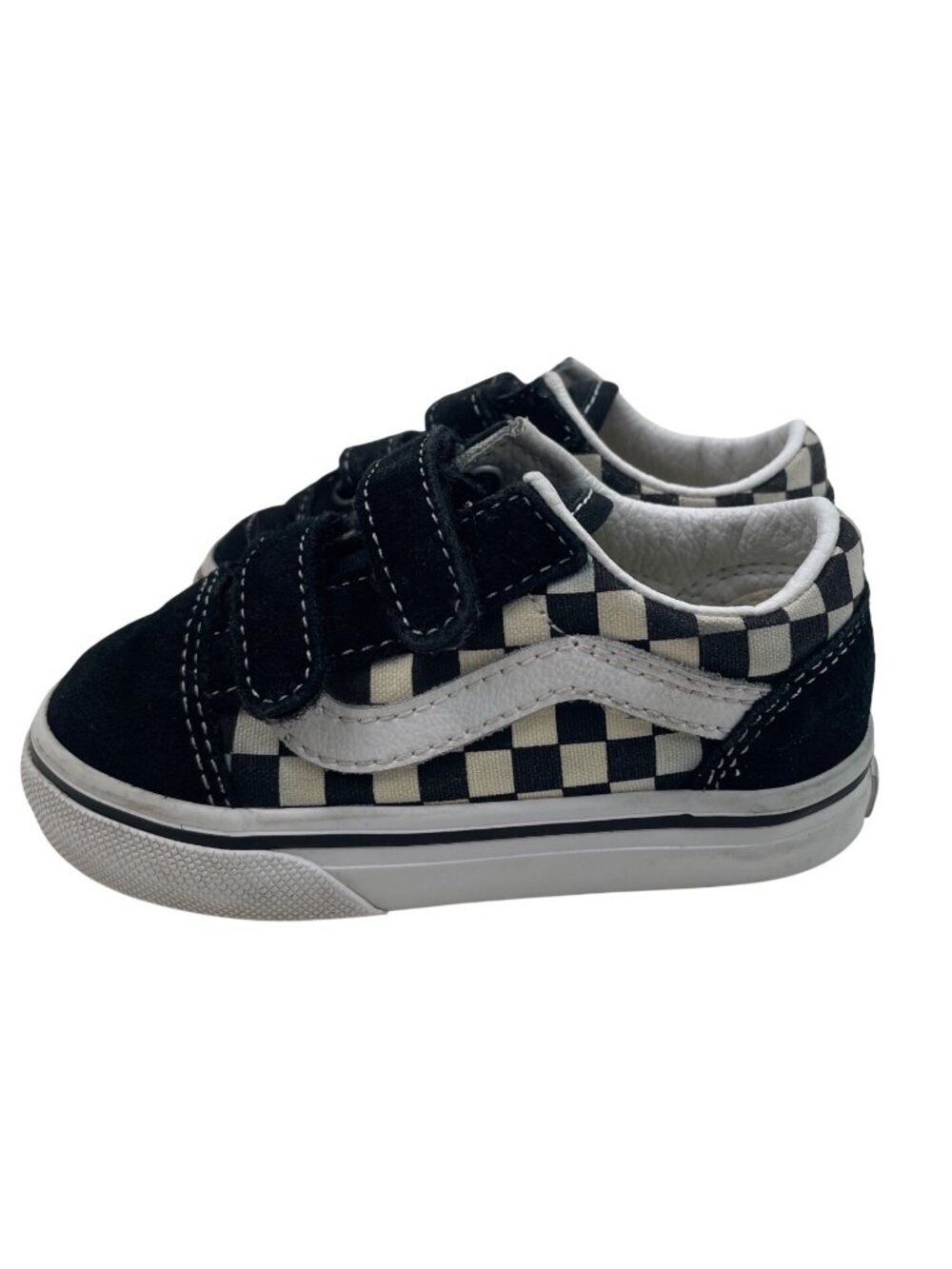 Vans Old Skool Checkerboard Black/White Sneakers Toddler Size US 6